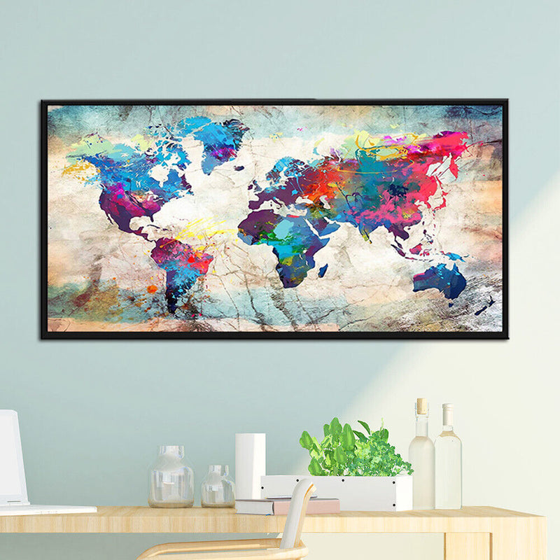 5D Diamond Painting Full Square Drill World Map Picture Rhinestone