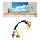 3 RCA Male Jack To 6 RCA Female Plug Splitter Audio DVD Adapter Video J9G8