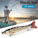 8 Segment 13cm 30g Sea Fishing Lures Sinking Artificial Hard Bait (D8K-02) Newly