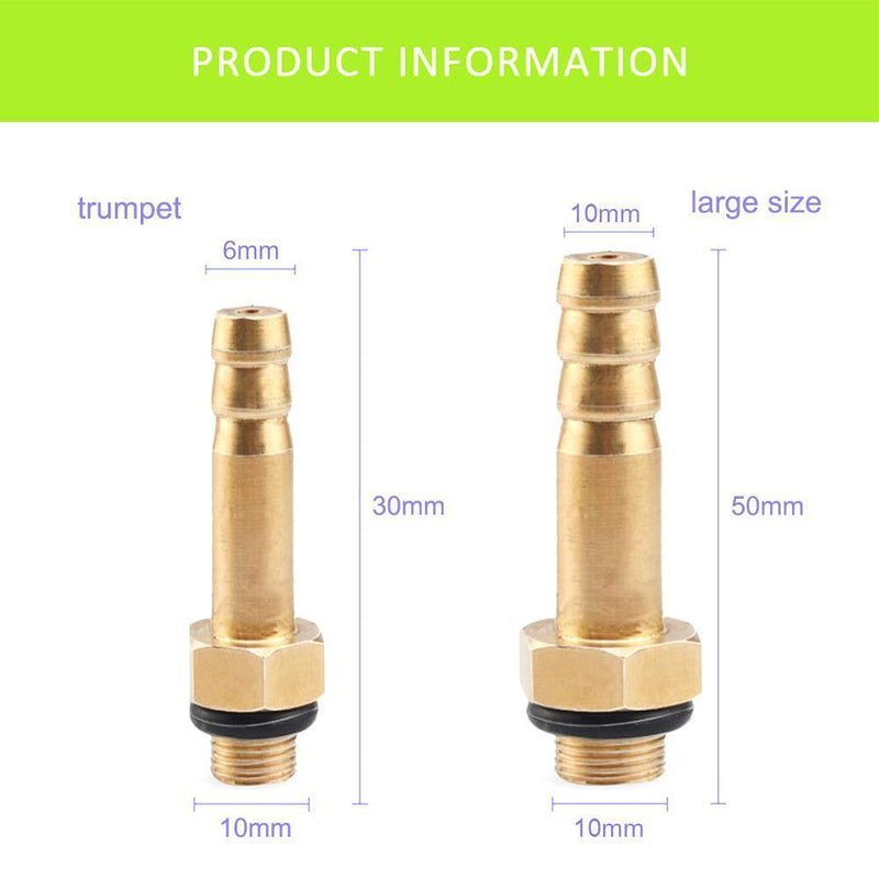 Outdoor Camping Gas Tank Refill Adaptor Valve Gas Can Filling Joint (6mm)