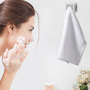 Punch Free Towel Plug Holder Bathroom Kitchen Towels Organizer Rack (Grey)
