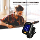 1pc LCD Digital Clip-on Display Guitar Tuner Rotating Ukulele Bass Violin Tuners