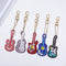 5pcs DIY Diamond Painting Guitar Keychain Full Special Shaped (QC012) Newly