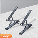 Foldable Laptop Stand Notebook Cooling Bracket Double-layer Lift (Grey) Newly