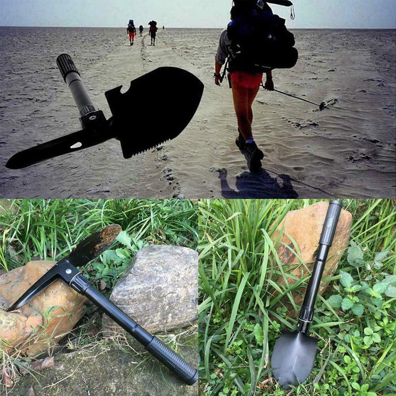 Military Portable Folding Shovel Survival Spade Outdoor Tools For Camping Y9J0