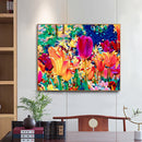 #A Colorful Flower Oil Paint By Number Kit DIY Acrylic Painting Home Decoratio
