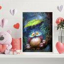 Rain Owl Drawing Frameless DIY Oil Paint by Numbers Canvas Home Decoration