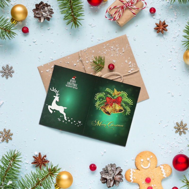 DIY Diamond Painting Christmas Card Special Shaped Drill Mosaic Greeting Card