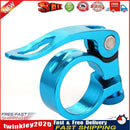 31.8mm Seatpost Clamp Quick Release MTB Bike Seat Post Tube Clip (Blue) Newly