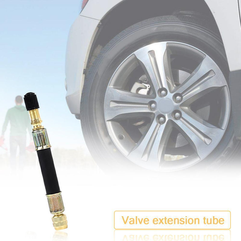 Flexible Hose Car Wheel Valve Stem Tire Valve Extension with Cap (100mm) Newly