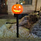 2 Pack Solar Powered Jack-O-Lantern Gar Halloween Decorations Outdoor~