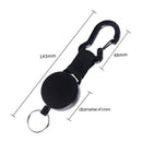Keychain Elastic Buckle Key Hanging Badge Reel Clip Anti-lost Keychain