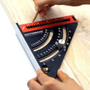 Aluminum Alloy Folding Triangle Ruler Woodworking Positioning Angle Protrac
