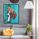 Hand Painted Picture Digital Dog Coloring Drawing Home Decor Modern Wall Art