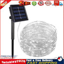 100 LED 12m Solar Copper Wire String Lamp Garden Decorative Light (White) Newly