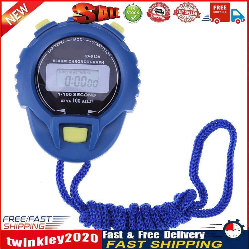 LCD Chronograph Digital Timer Stopwatch Sport Counter Odometer Watch Alarm Newly