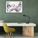 5D DIY Full Drill Diamond Painting Love Heart Cross Stitch Embroidery Ornam