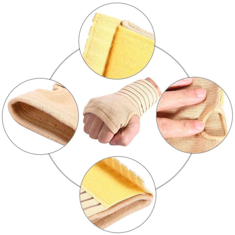 Elastic Knitted Fabric Palm Wrap Hand Brace Support Wrist Sleeve Band Guard