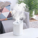 Large Capacity Home Air Humidifier Double Nozzle Fine Mist Sprayer (White)