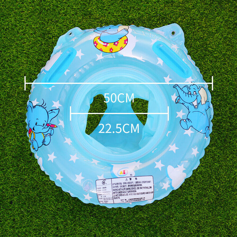Baby Inflatable Swimming Rings Seat Kids Infant Floating Swim Circle (Blue)