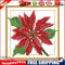 Partial Cross Stitch Kit December 14CT Counted DIY Needlework Decor (H434)