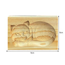 Wooden Cookie Mold Gingerbread Biscuit Cake Embossing Baking Tool (A Cat)