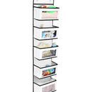 Over The Door Hanging Organizer 5 Large Pockets with Clear Window (White) Newly