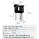 USB Car Colorful Night Lights Auto Interior RGB LED 8 Colors Ambient Lamp