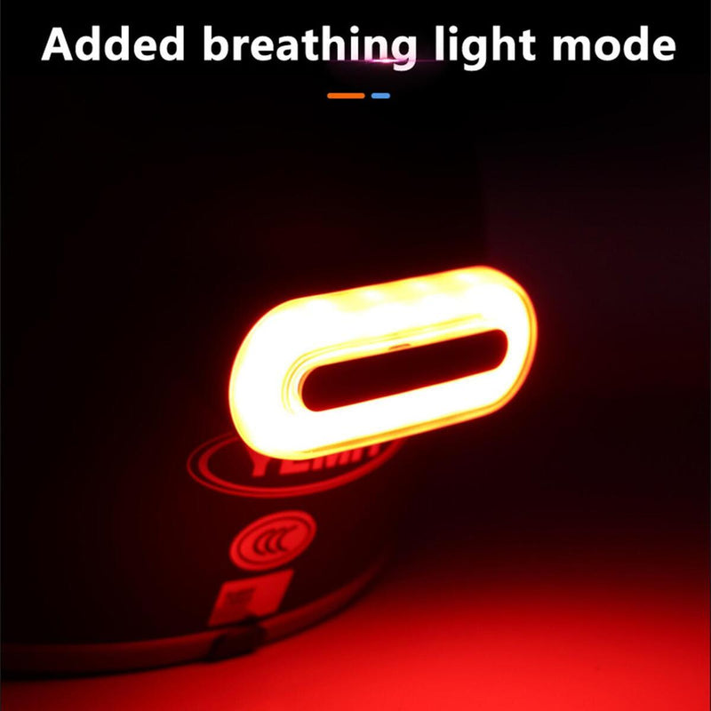 Motorcycle Bike Helmet Night Safety Signal Warning Light LED Rechargeable`