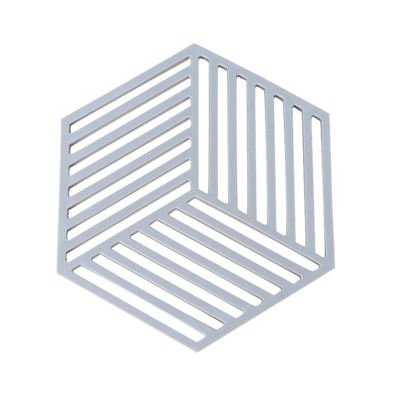 DIY Art Coaster Hexagon Stripe Crystal Mold Tray Mould Table Mat Coasters