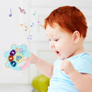 Baby Rattle Music Flashing Infant Pat Hand Bell Early Educational Toys (D) Newly