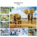 40 Slice Animal World Paper Cartoon Puzzle Educational Toys (1pc Random)