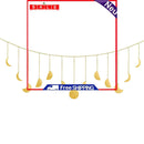 Moon Phase Wall Hanging Garland Metal Boho Accents 13 Piece Moon Decorations