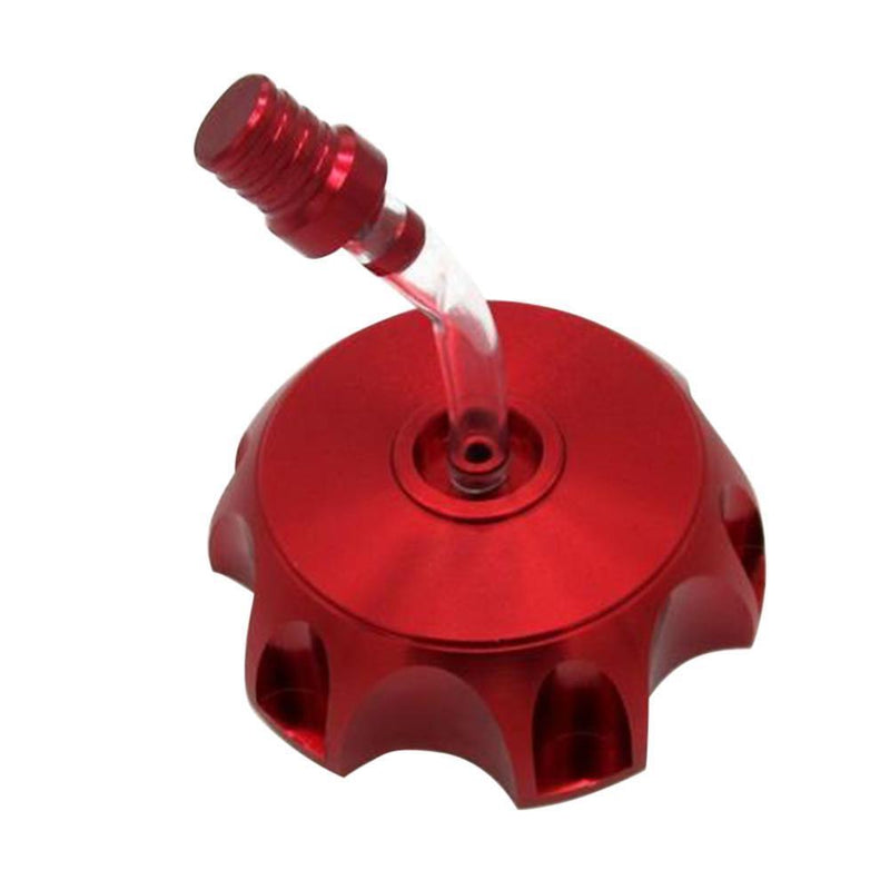 CNC Aluminum Gas Fuel Petrol Tank Cap for Dirt/Pit Bike ATV Quad (Red)