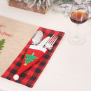 Non-woven Christmas Decorative Fork Cover Bag Cutlery Cover Hat Storage Tool