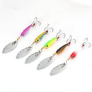 Rotating Sequins Lures with Color Feather Belt 3 Treble Hooks Fishing Tackles
