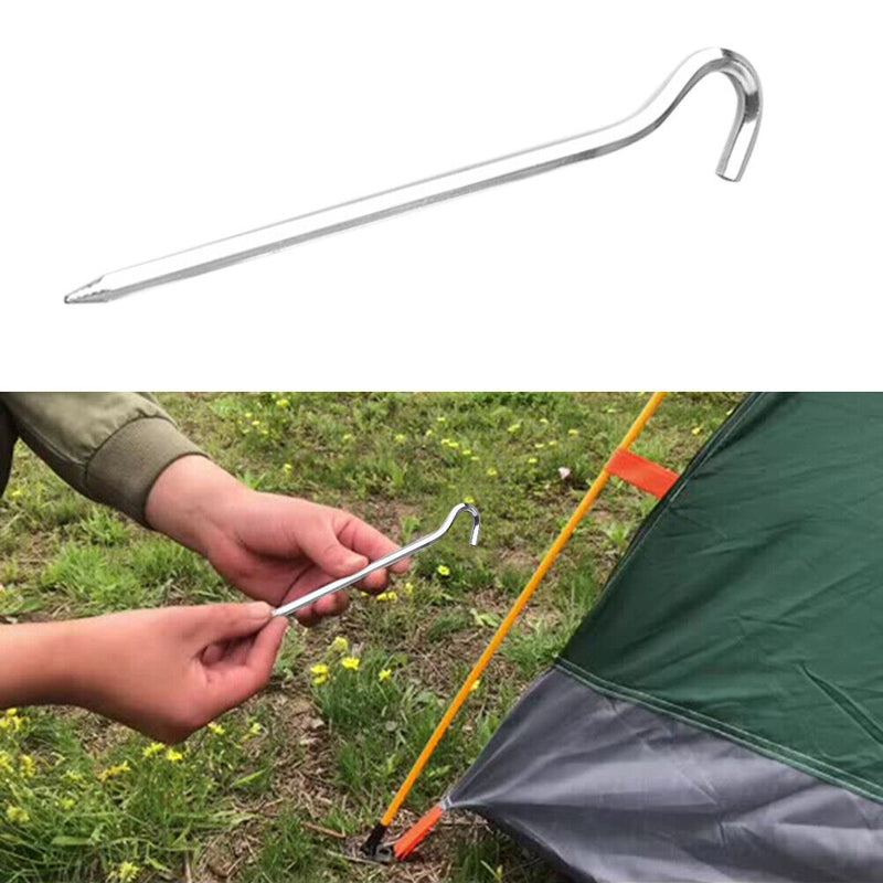 10/20pcs 18cm Tent Pegs Aluminum Alloy Awning Canopy Floor Stakes Ground Nail