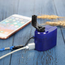 USB Emergency Charger Hand Crank Mobile Phone Power Generator for Camping T