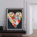 5D DIY Diamond Embroidery Heart Round Drill Diamond Painting Kit Bedroom Decor