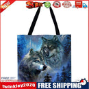 Wolf Printed Shoulder Shopping Bag Casual Large Tote Handbag (40*40cm)