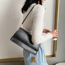 Fashion Alligator PU Leather Women Handbag Totes Female Flap Daily Shoulder Bag
