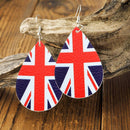 Union Jack Earrings Funky Earring British Flag Drop Earrings Q1 Jubilee N7U6