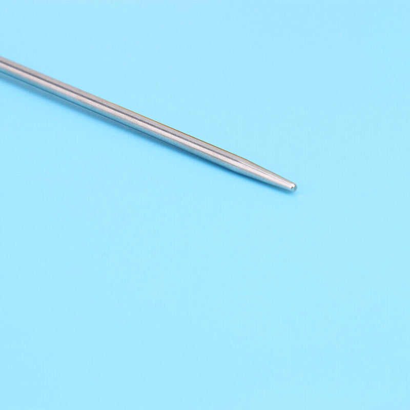 Fine-Tooth Metal Pin Tail Comb Plastic Hair Styling Hairdressing Dyeing Bru