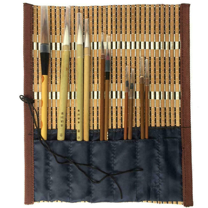 Bamboo Traditional Chinese Calligraphy Brushes Set Supplies Writing Art G8Y8