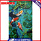 Full Cross Stitch 11CT Cotton Thread DIY Koi Printed Embroidery Hanging Painting