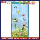 Magnetic Curtains Door Screen Anti-Mosquito Curtain Mosquito Net(Sky Blue