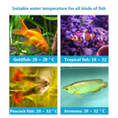 Aquarium LCD Digital Thermometer High Precision Temperature Meter (White)