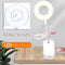 White Eye Protection Table Lamp for Bedside LED Ring Shape Clip On Table Light
