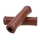 2pcs Bicycle Foam Grips MTB Bicycle Grip Anti-Slip Leather+Sponge Handlebar