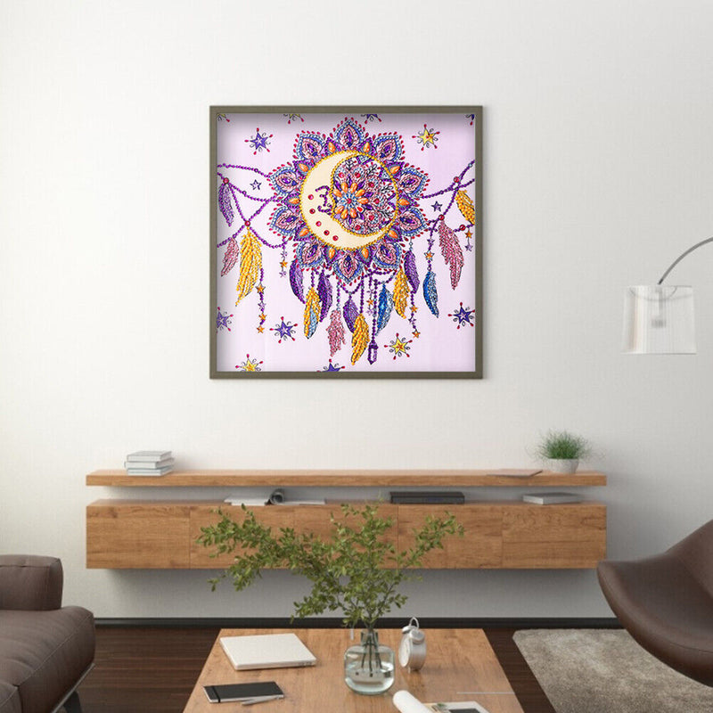 Diamond Painting Moon dream catcher Partial Special Rhinestone Picture